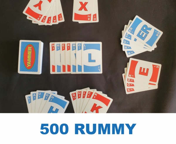 Yammer 500 Rummy Card Game In Progress